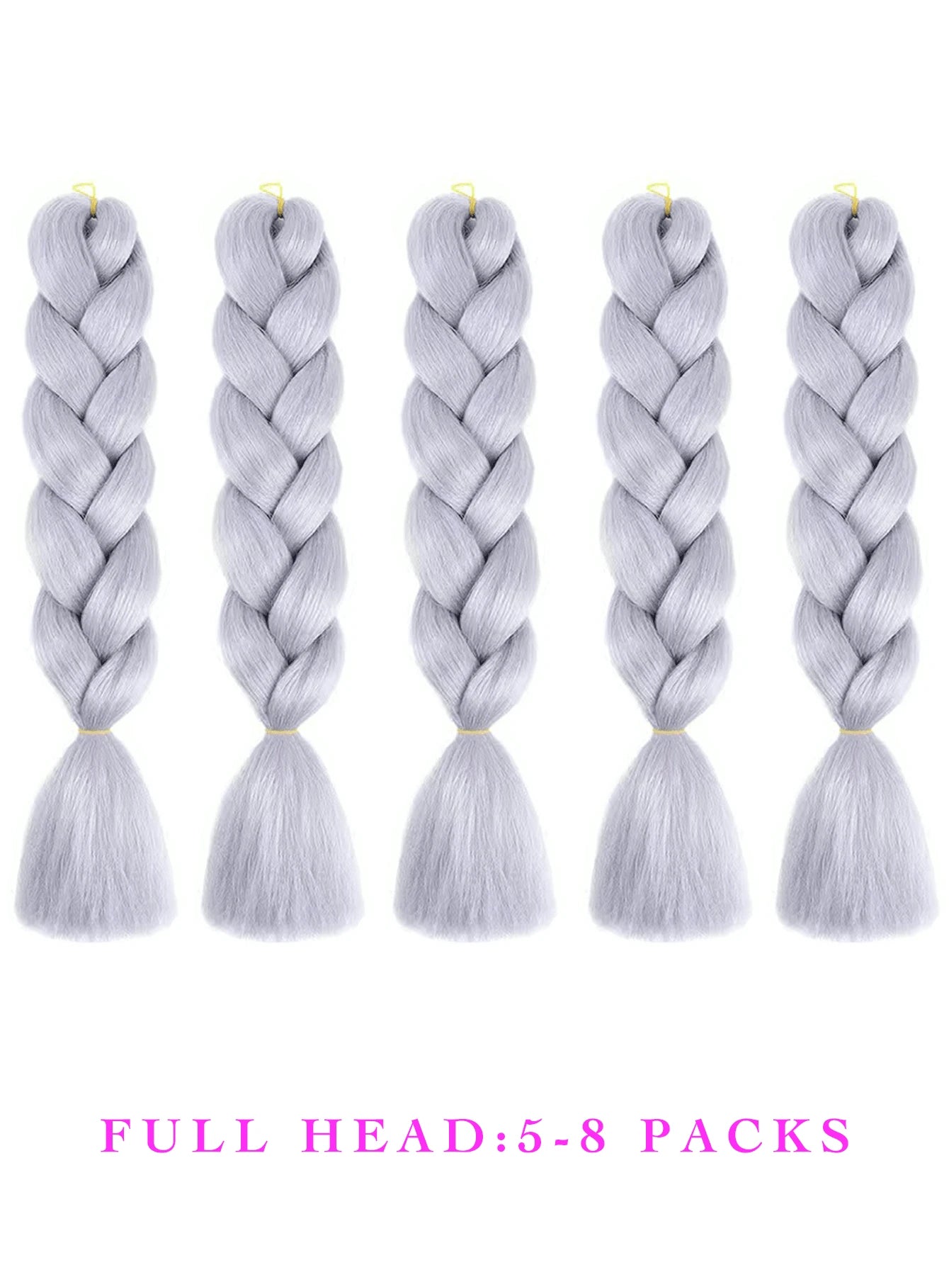 6005 1c-022 Una pieza de cabello sintético gris