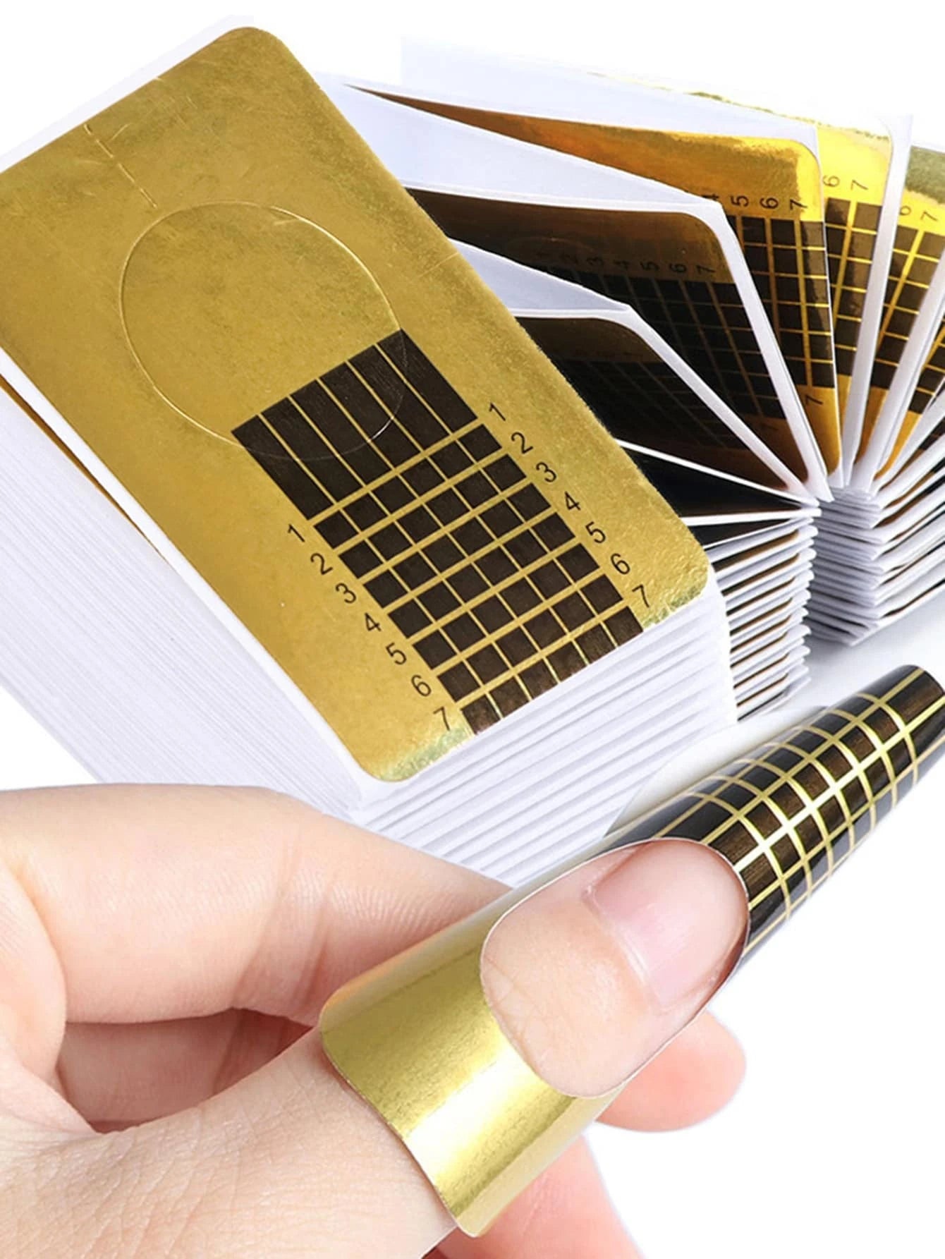 14413 1b-022 Bandeja De Papel Para Uñas 100 Pzas