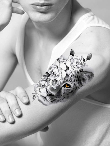 18010 1b-055 Tatuaje Diseño Leopardo 1 Pza