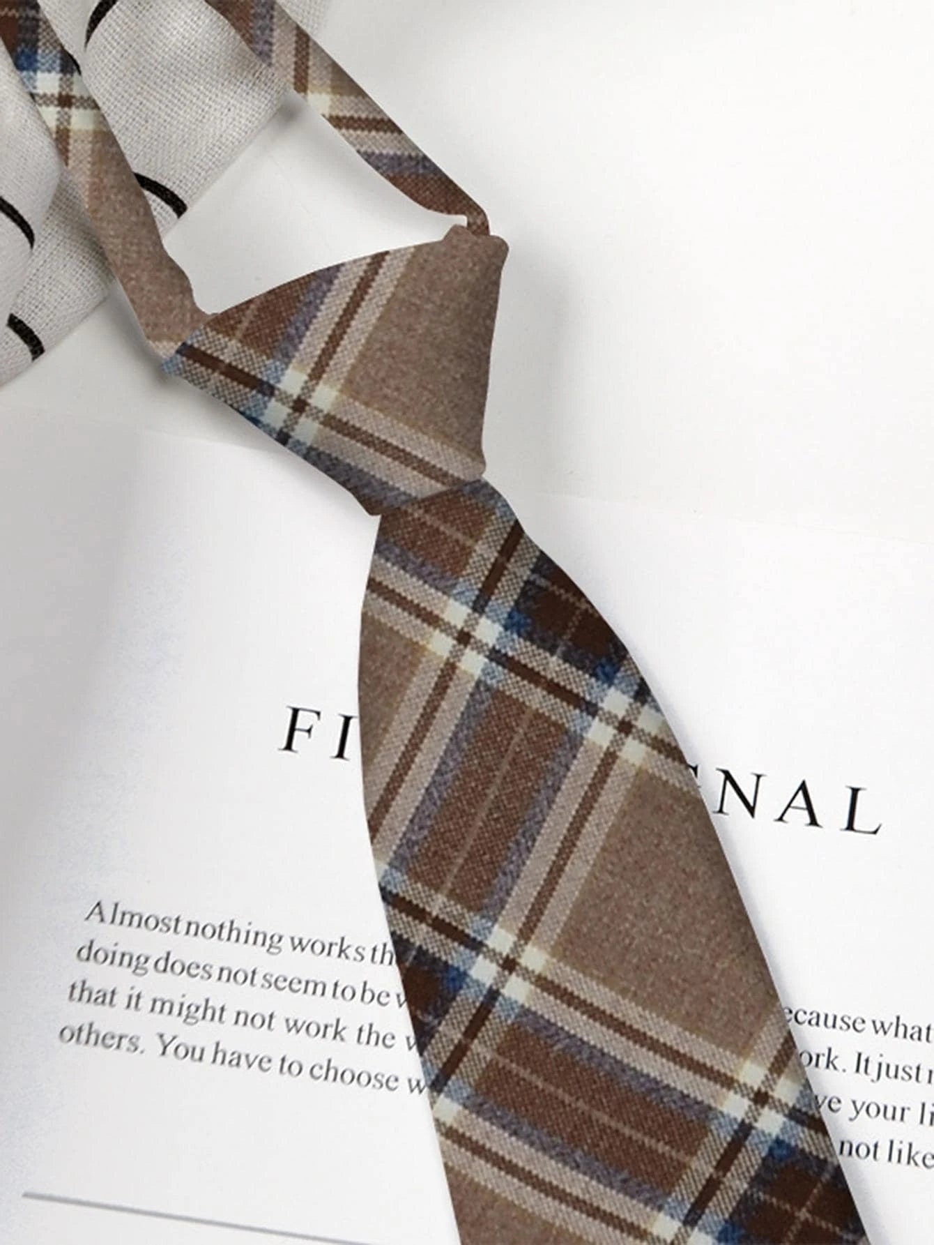 6102 1b-017 Corbata Unisex Estilo Escolar Sin Necesidad De Camisa