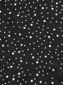 10063 1a-025 Body teddy con diamante de malla lencería