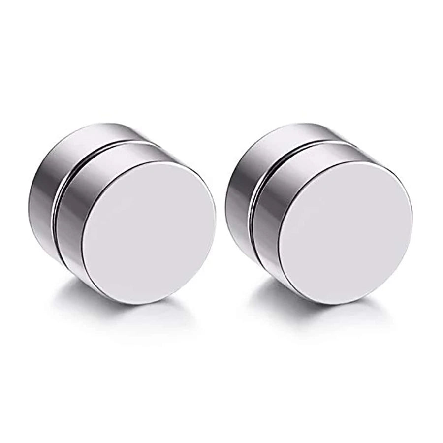 11343 1b-074 2 pares 316L de acero inoxidable magnético Pendientes