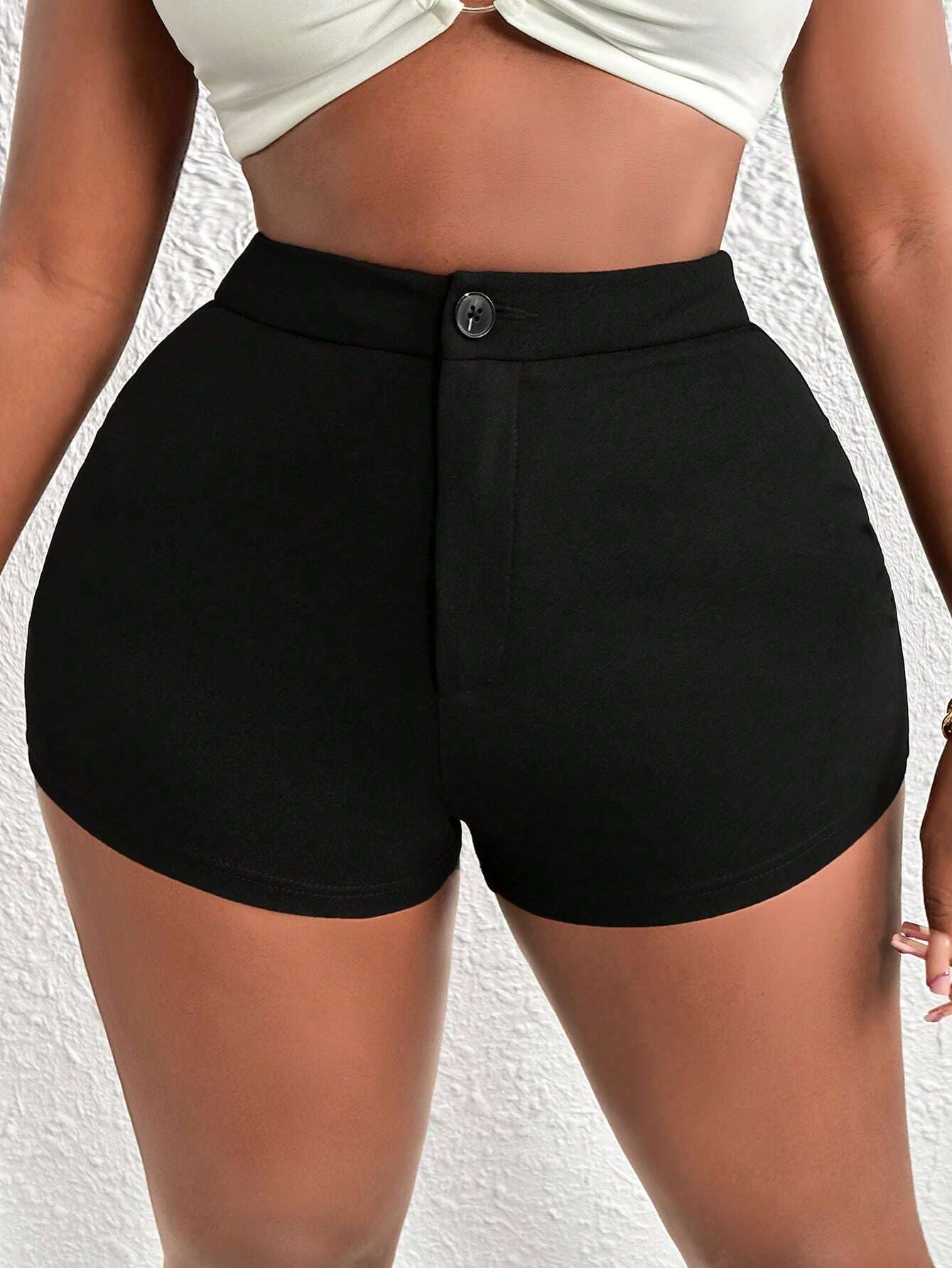 10256 a05-06 Shorts unicolor cremallera
