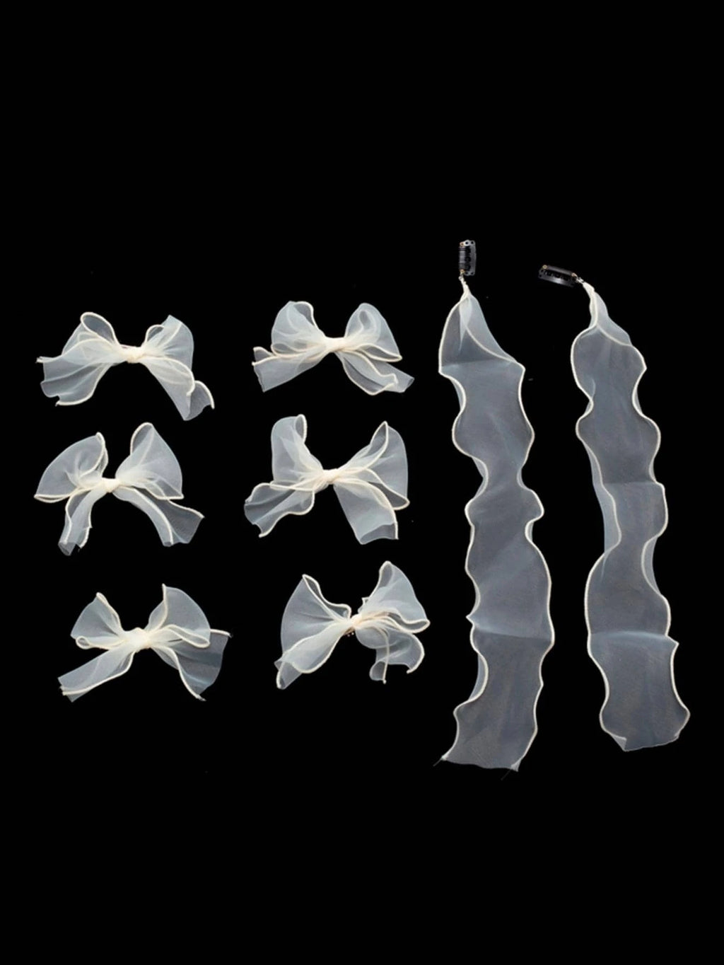 9946 1b-020 Ocho piezas de accesorios para el cabello para mujer