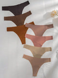 5988 7 piezas Bragas unicolor invisible