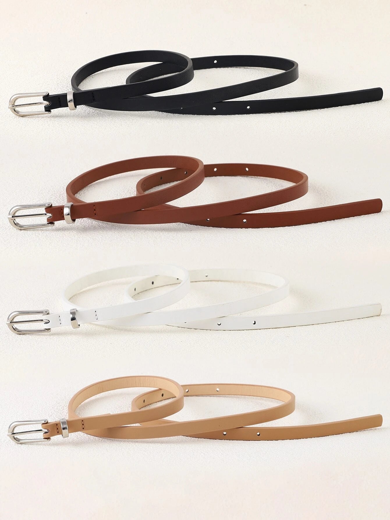 12278 1b-02-12 Conjunto de cinturones 4 Pzas