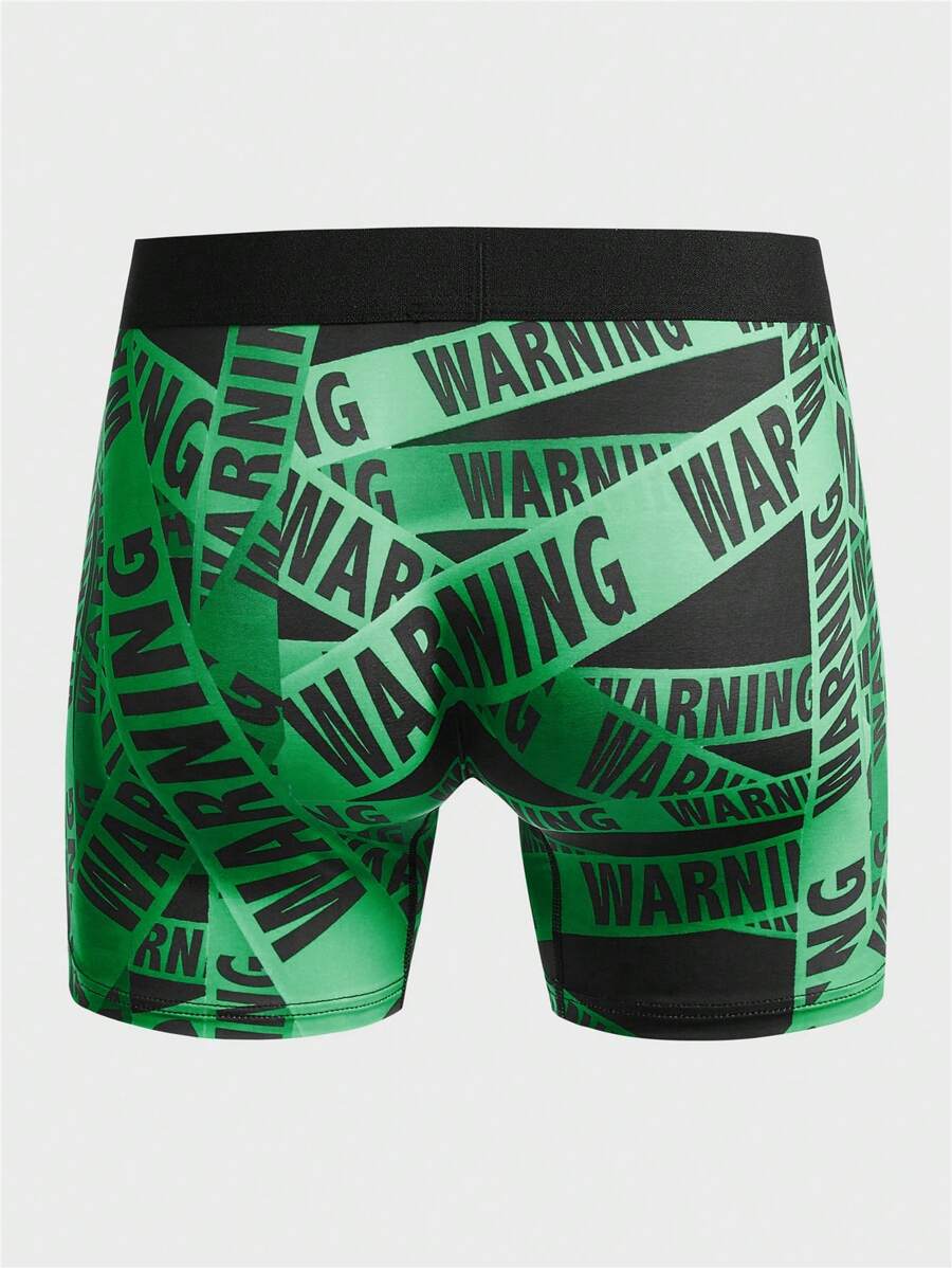 9414 a08-05 Calzoncillo boxer con estampado de letra