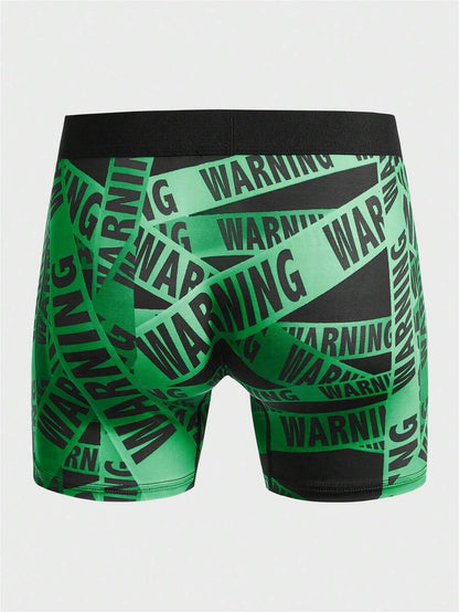 9414 a08-05 Calzoncillo boxer con estampado de letra