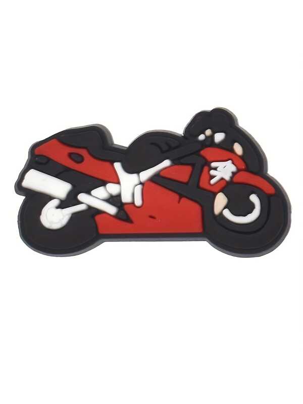 6743 1b-05-14 Set 12 Diseños Decoraciones De Zapatos Para Agujeros Con Diseño De Motocicleta