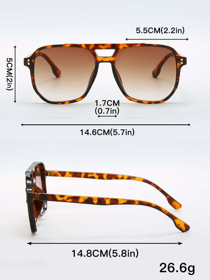 8538 a08-03 Pieza Gafas De Sol Cuadradas De Moda