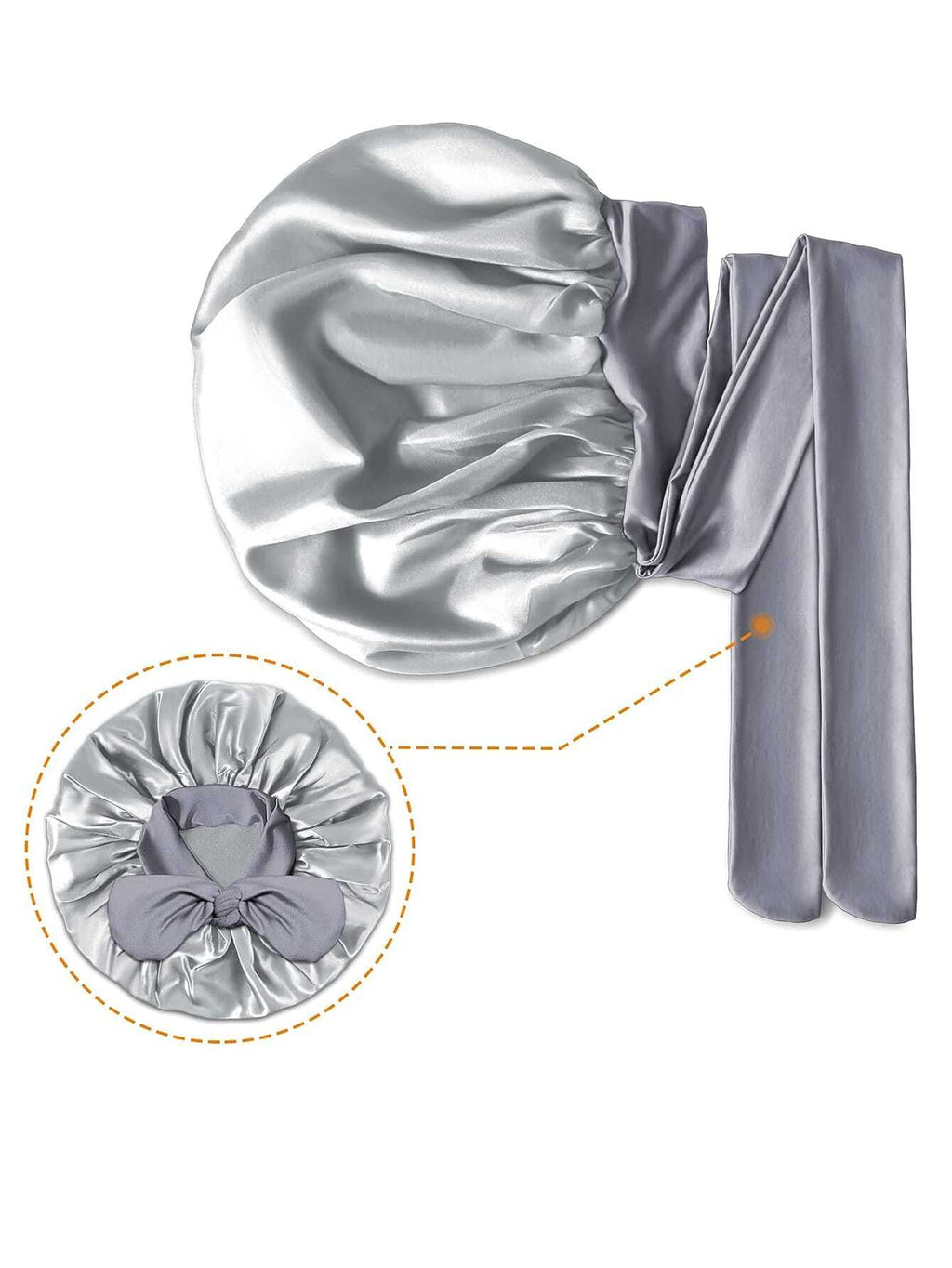 17898 1b-013 Gorro de satén de seda 1 Pza