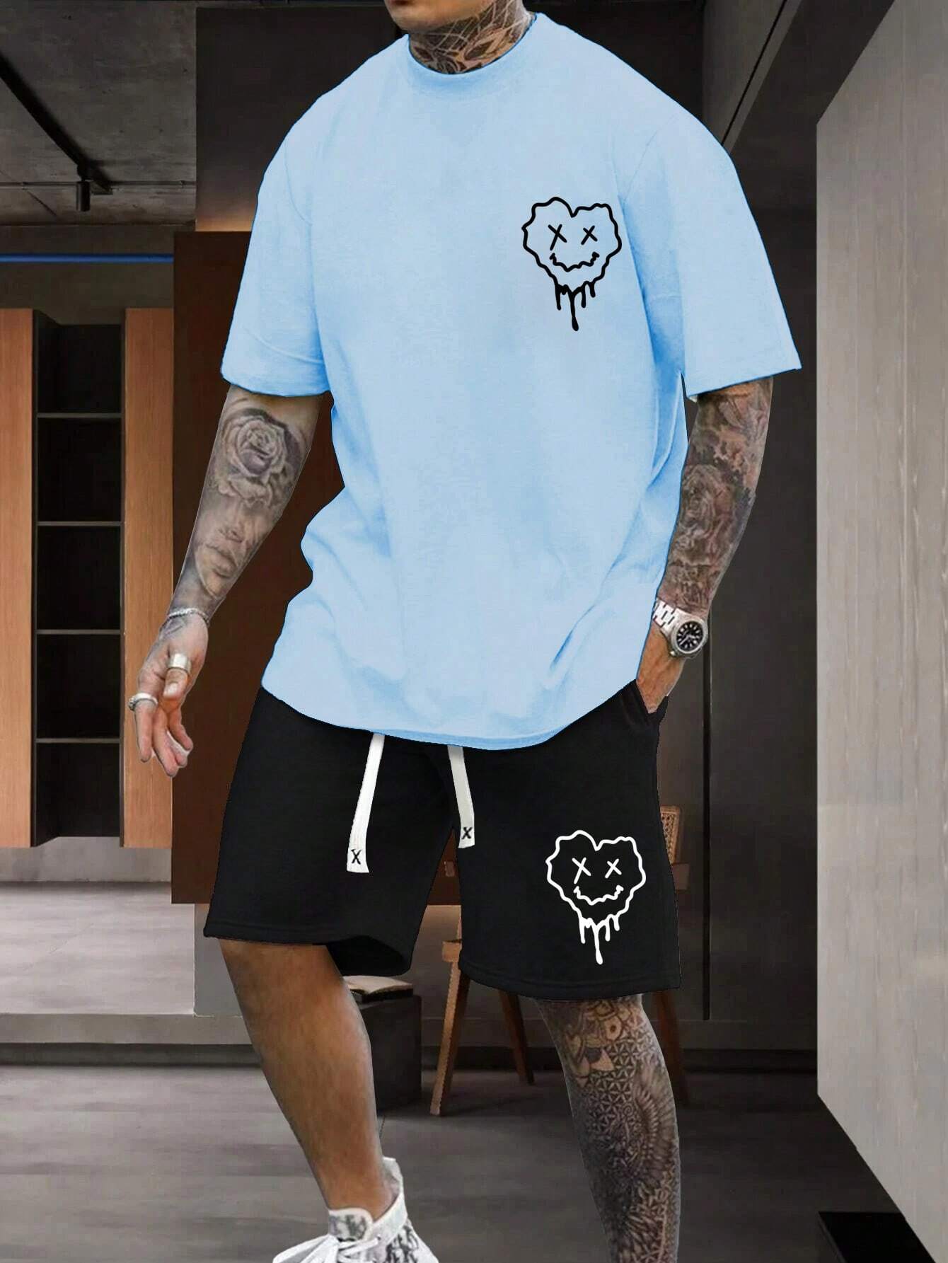 11123 01-a05-03 Conjunto Oversize Camiseta Y Short