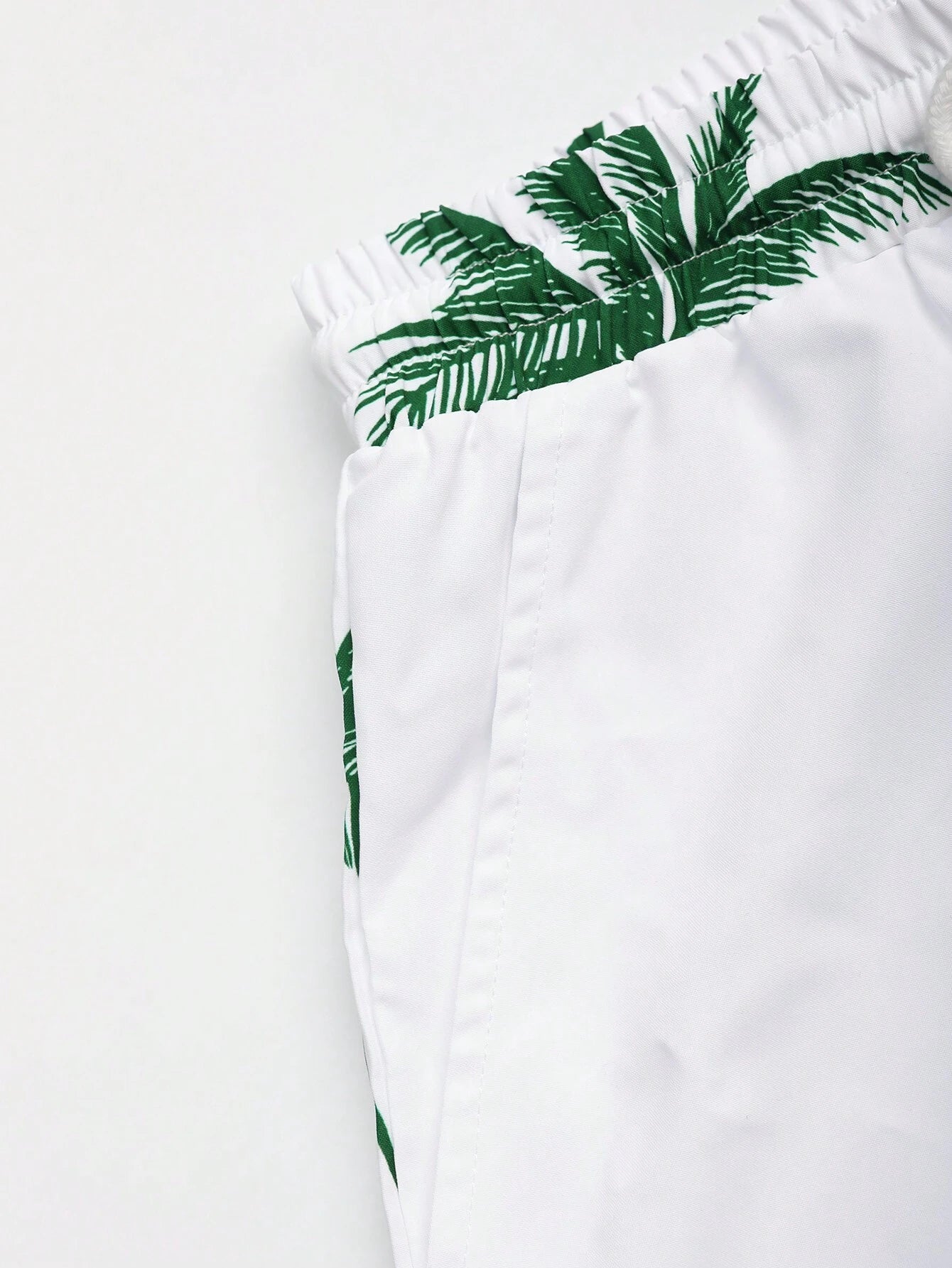 6020 a01-04 Manfinity Camisa con estampado de árbol de coco & Shorts
