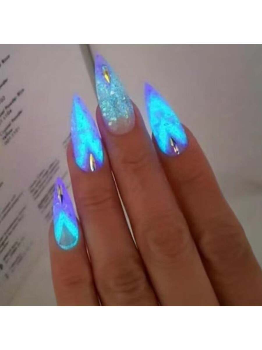 13383 1b-014 Polvo de pigmento luminoso estético Y2K