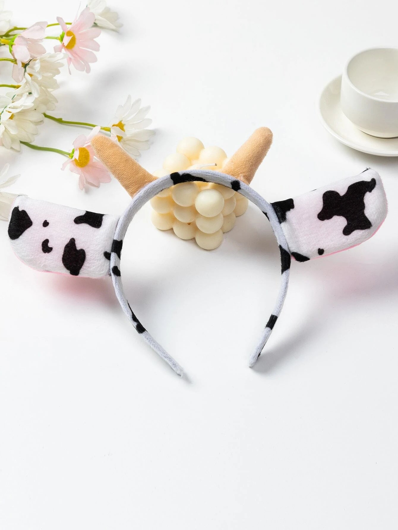 14379 1c-013 Diadema de cuernos de vaca 1 Pza