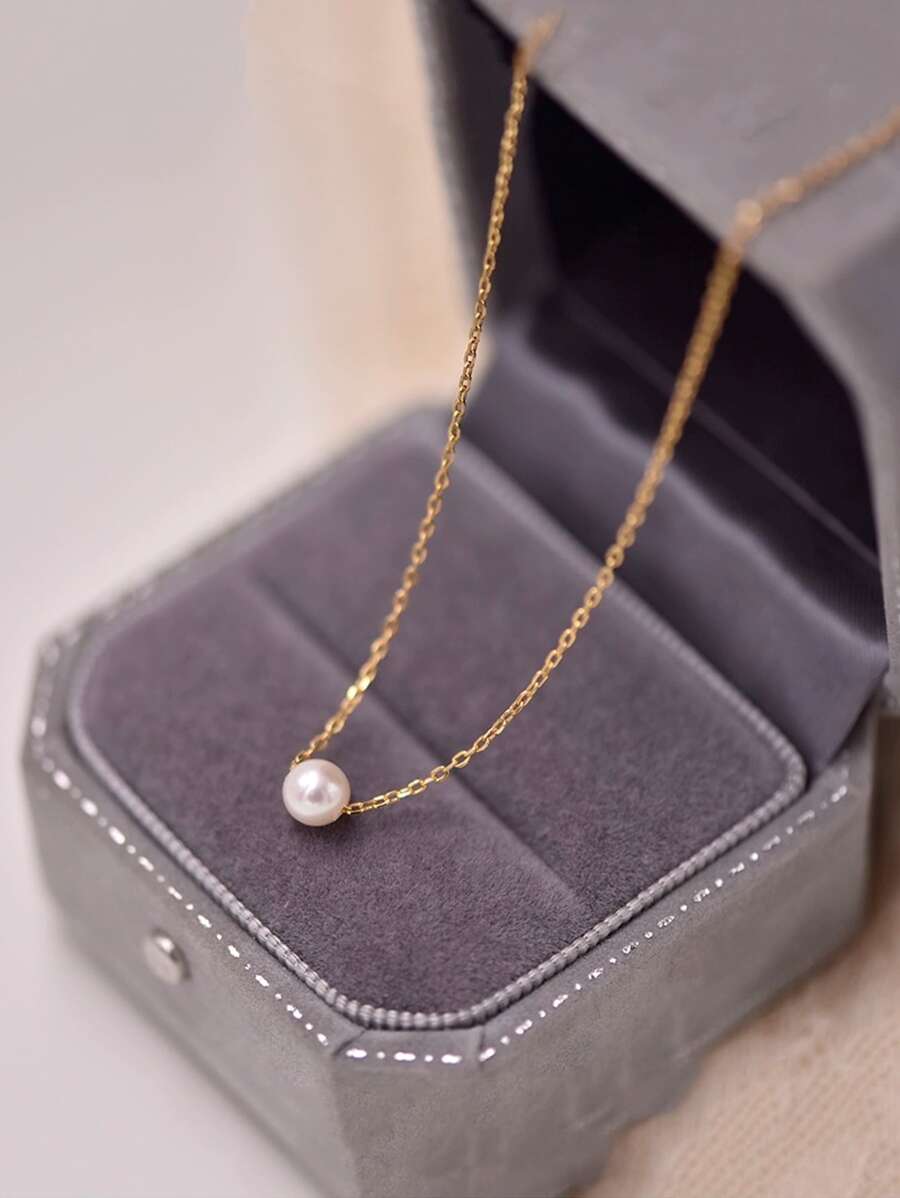 7952 b03-18 Una Pieza Collar Con Colgante Simple Y Elegante Adecuado Para Uso Diario De Mujeres