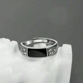 10314 1b-057 UnaPieza Anillo Vintage Grabado De Dragón Con Diseño Simple Y Abertura
