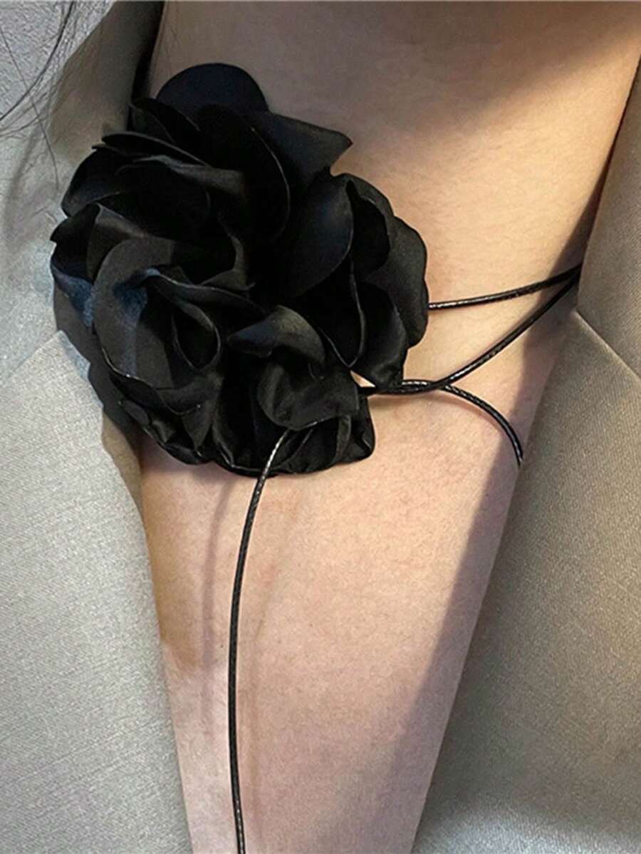 9405 1b-004 Tela Flor Corbata Collar