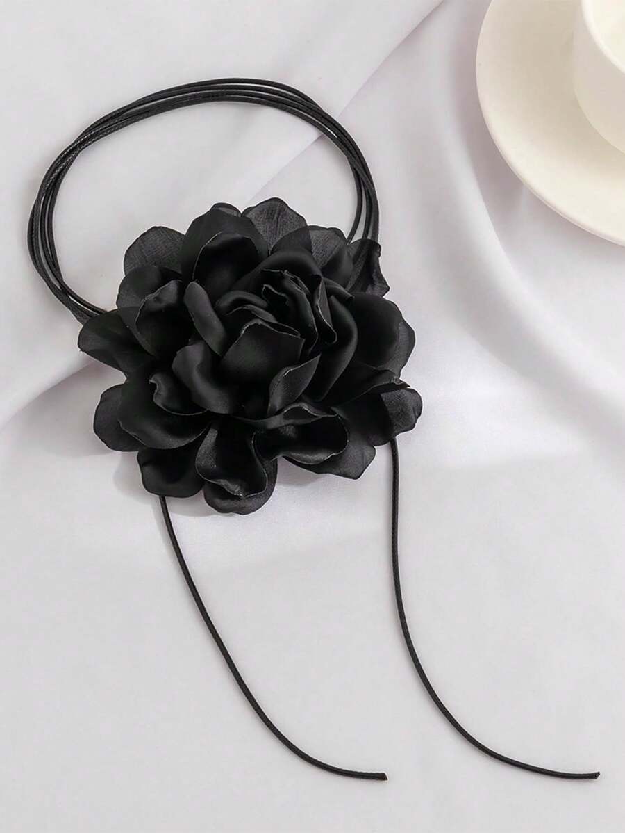 9405 1b-004 Tela Flor Corbata Collar