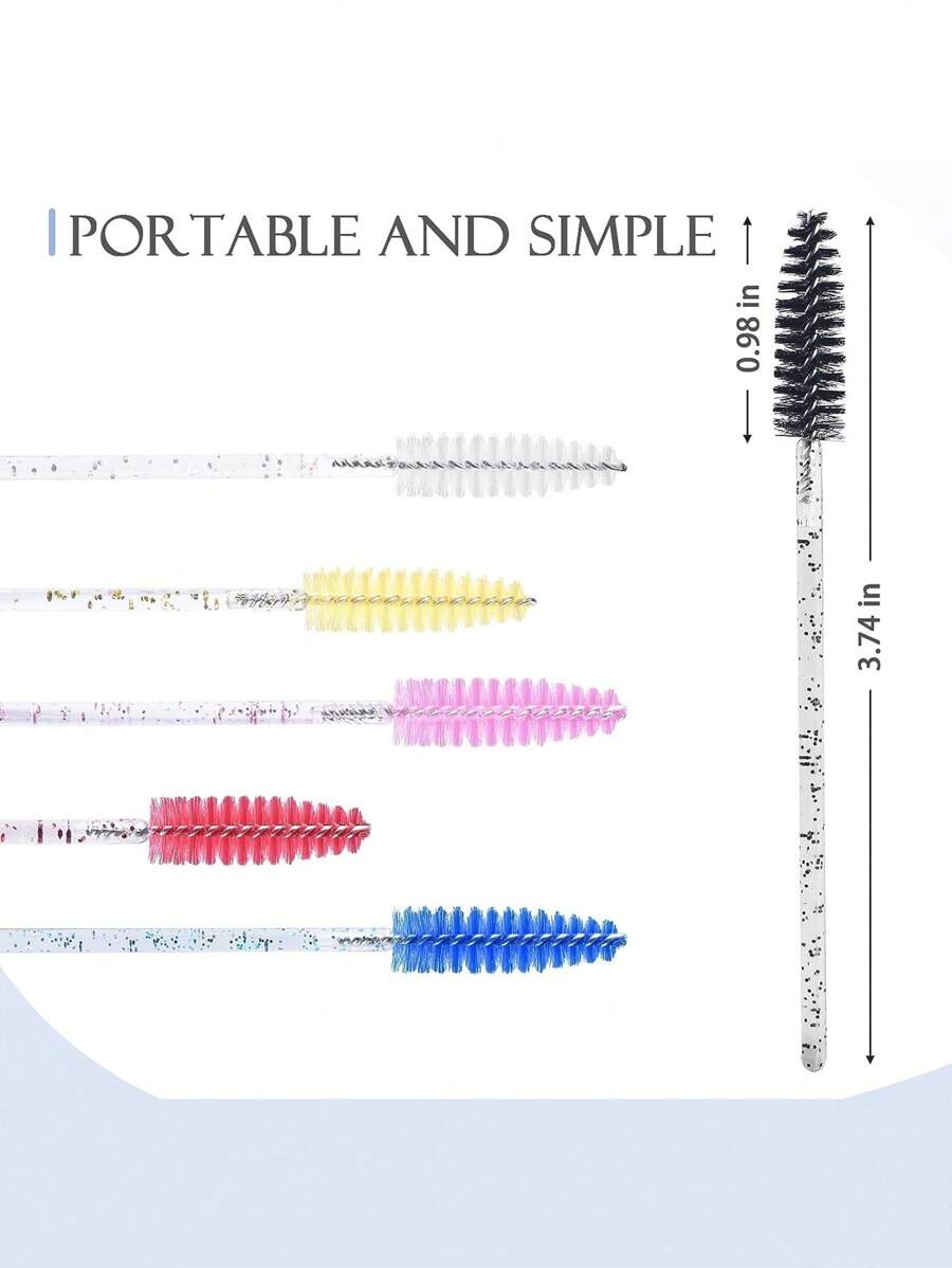 11541 1b-150 25 piezas cepillo para la extensión de pestañas desechable