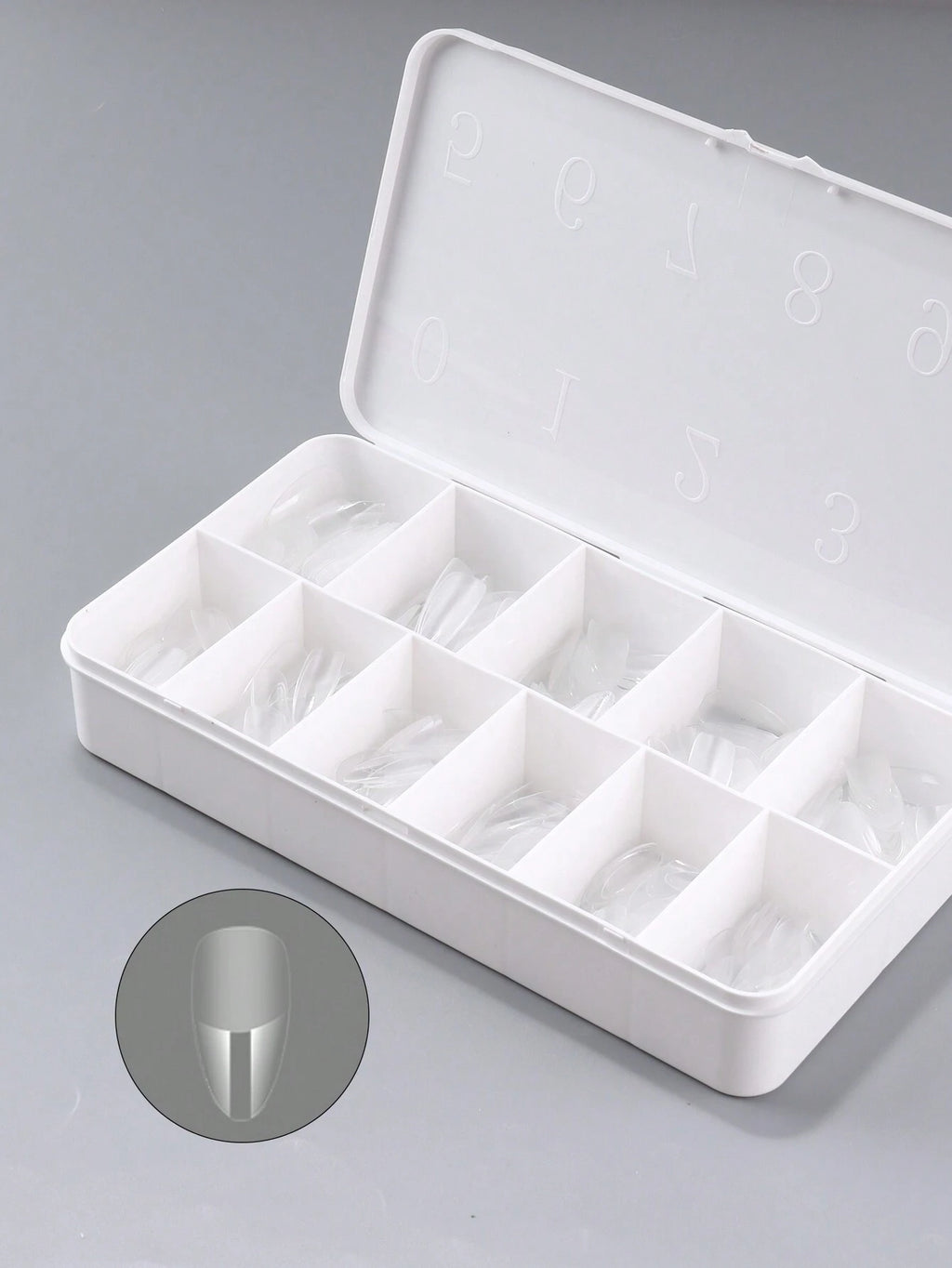 18249 1b-174 Uñas postizas de gel suave 550 Pzas