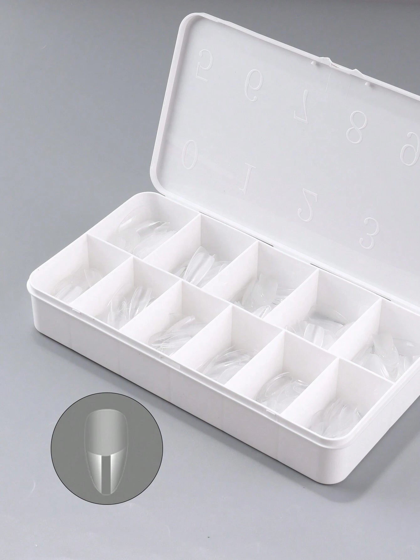 18249 1b-174 Uñas postizas de gel suave 550 Pzas