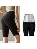 9844 1t-007 Shorts de talle alto caliente Yoga