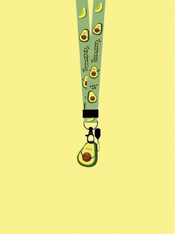 7115 2t-337 Collar Lanyard de aguacate Tira de celular