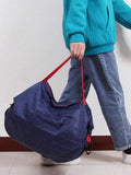 14689 1t-010 1 pieza Bolsa de compras plegable reutilizable de tela Oxford