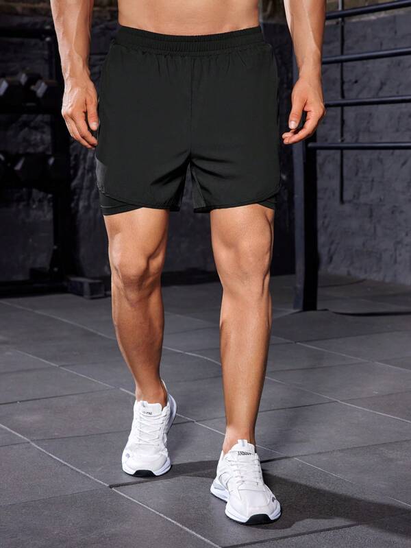 7987 1t-006 Shorts deportivos unicolor 1 pza