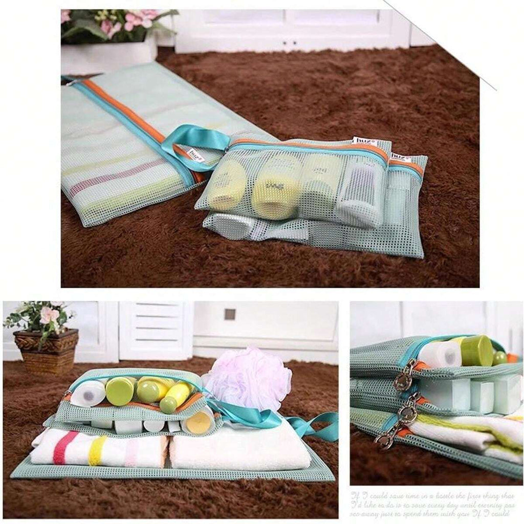 14813 1c-025 Juego de bolsas de almacenamiento de viaje de nilón 4 piezas