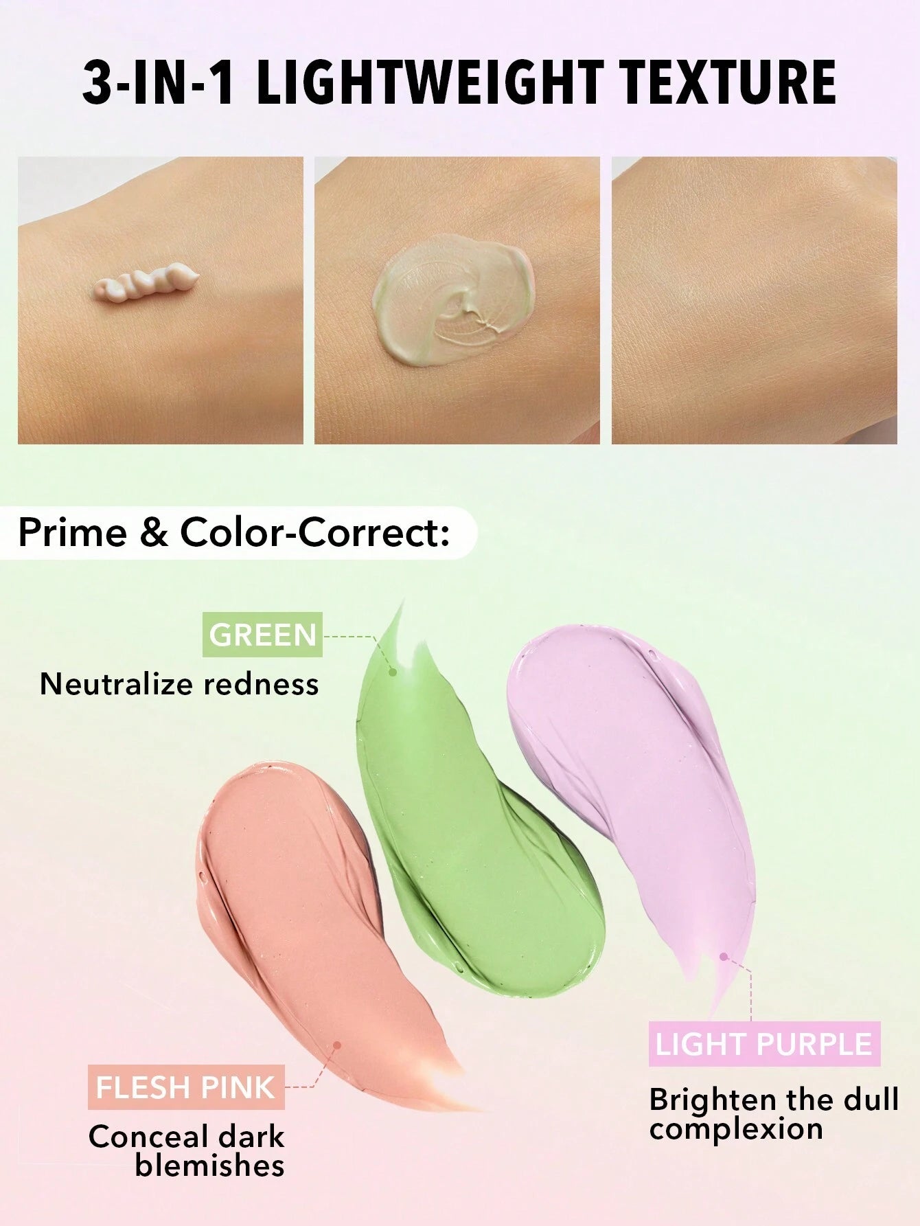 17960 1b-059 SHEGLAM Prebase Correctora De Triple Amenaza 1 Pza