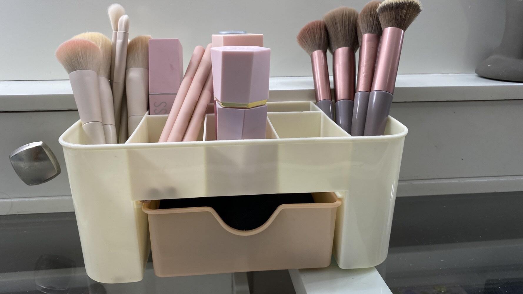 5218 a11-01 Caja de almacenamiento de joya con compartimentos para Maquillaje