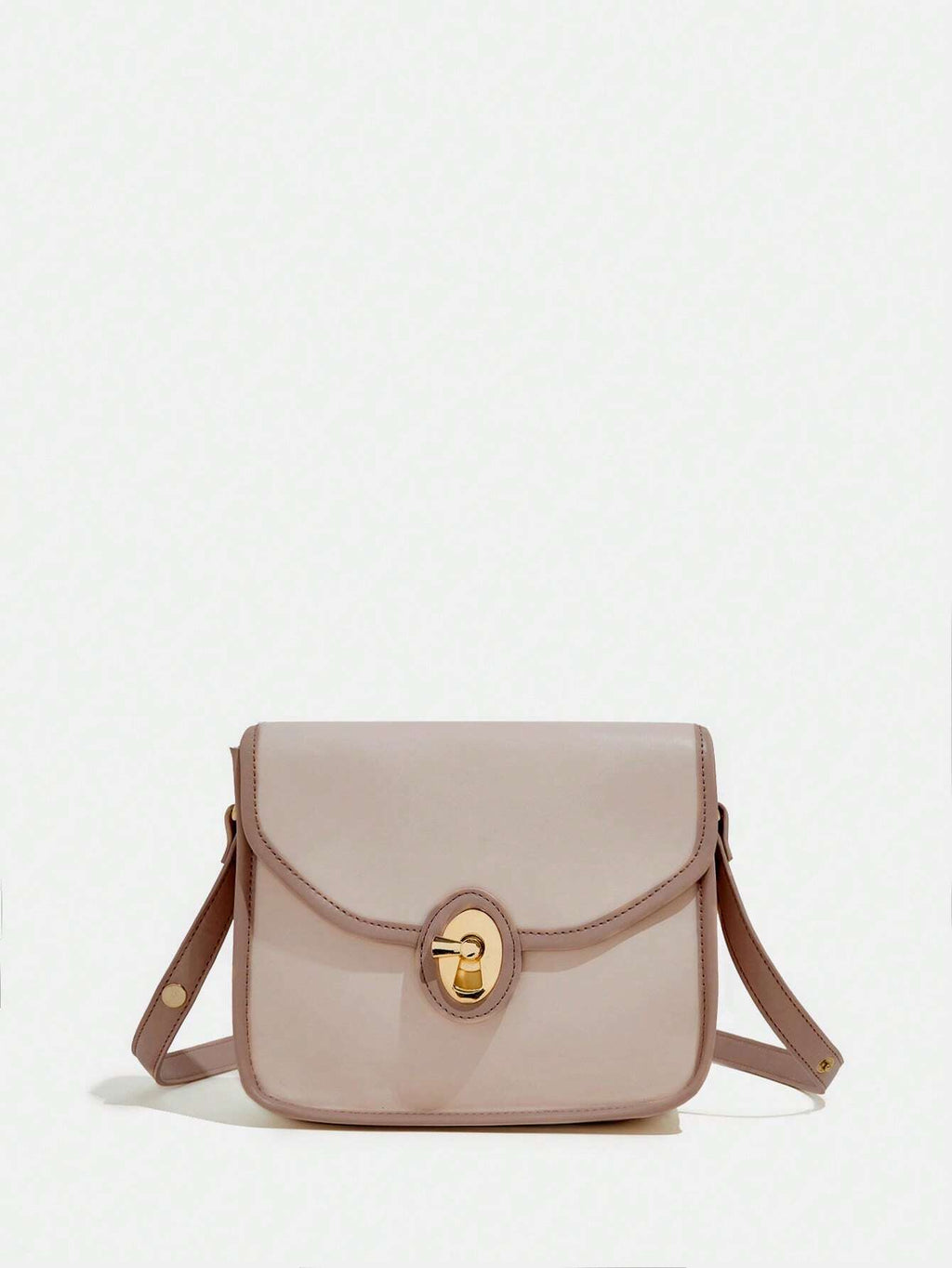 8761 1t-002 Bolso de hombro de color combinado con solapa cuadrado