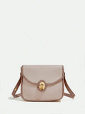 8761 1t-002 Bolso de hombro de color combinado con solapa cuadrado