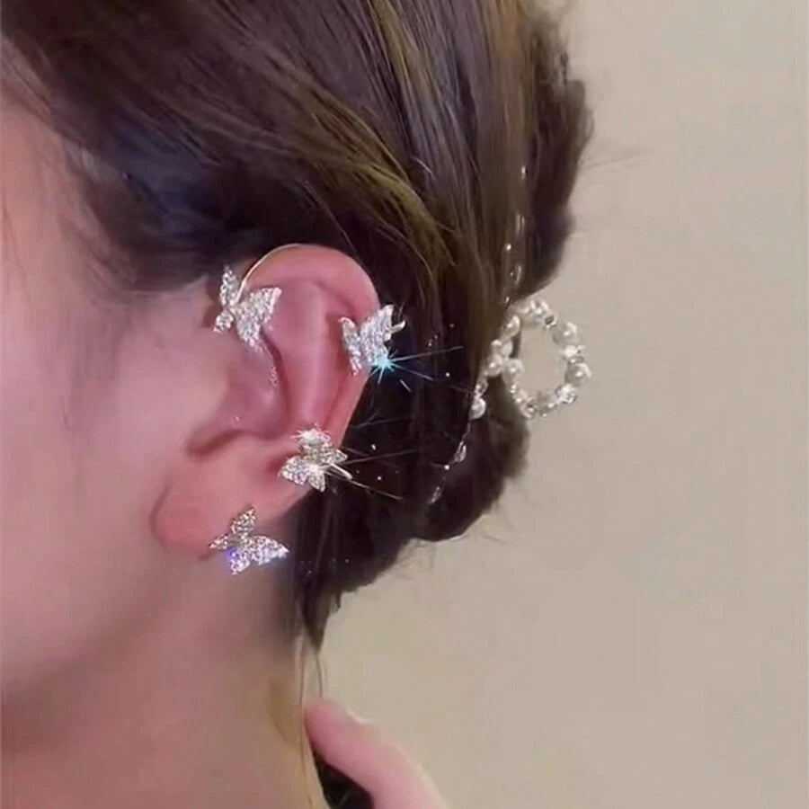 14311 1b-05-07 Aretes Diseño Mariposas 1 Pza