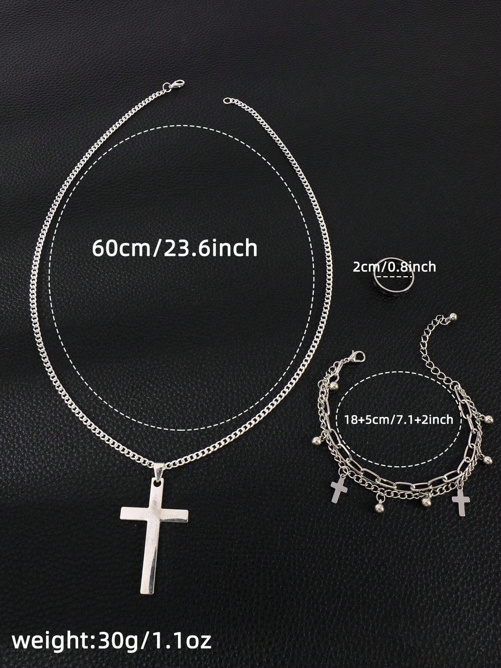 9479 1b-030 Set Colgante 3 Piezas De Alas De Aleación De Hierro