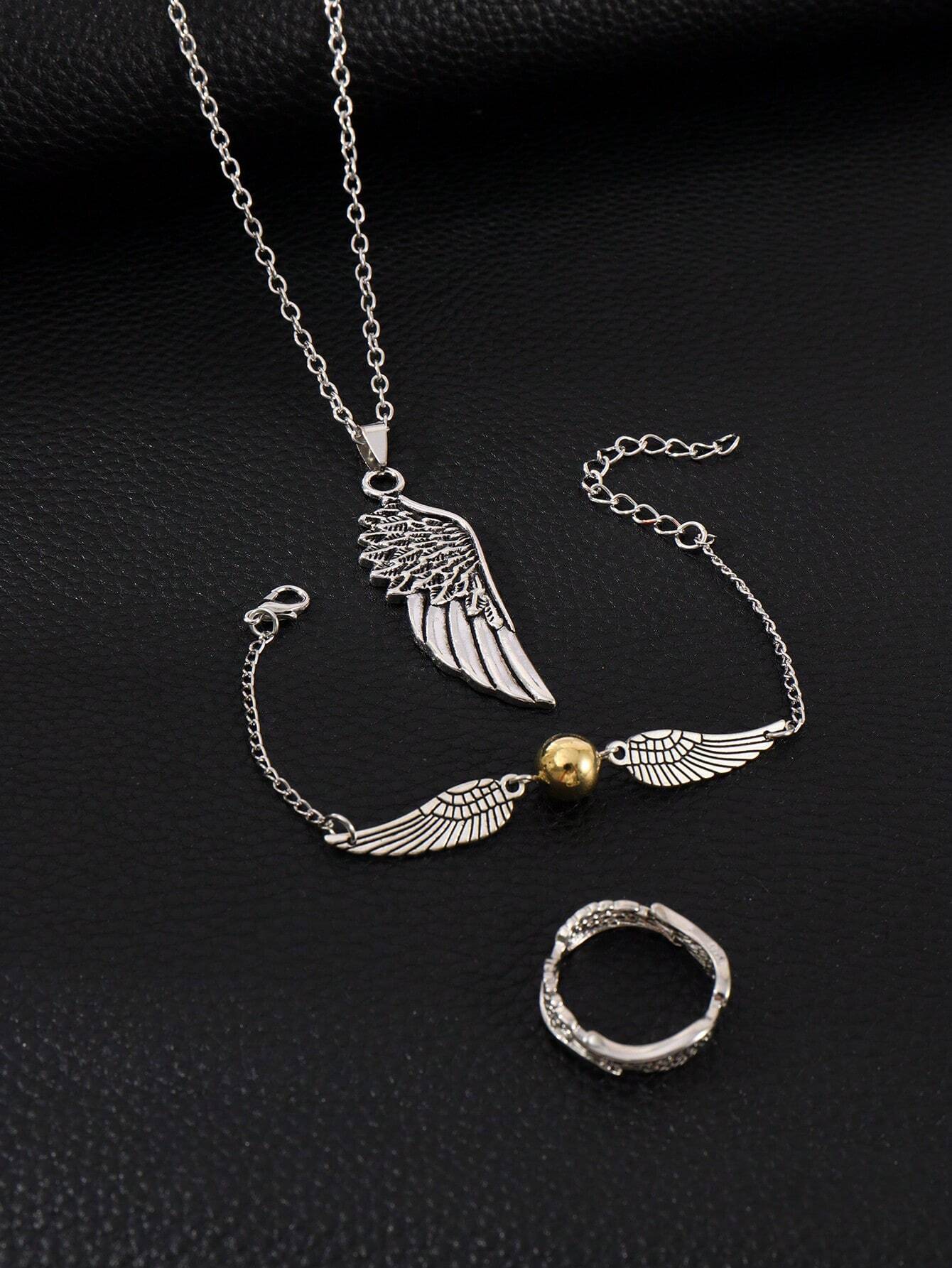 9479 1b-030 Set Colgante 3 Piezas De Alas De Aleación De Hierro