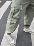 5317 1t-006 Pantalon cargo con bolsillo lateral con solapa