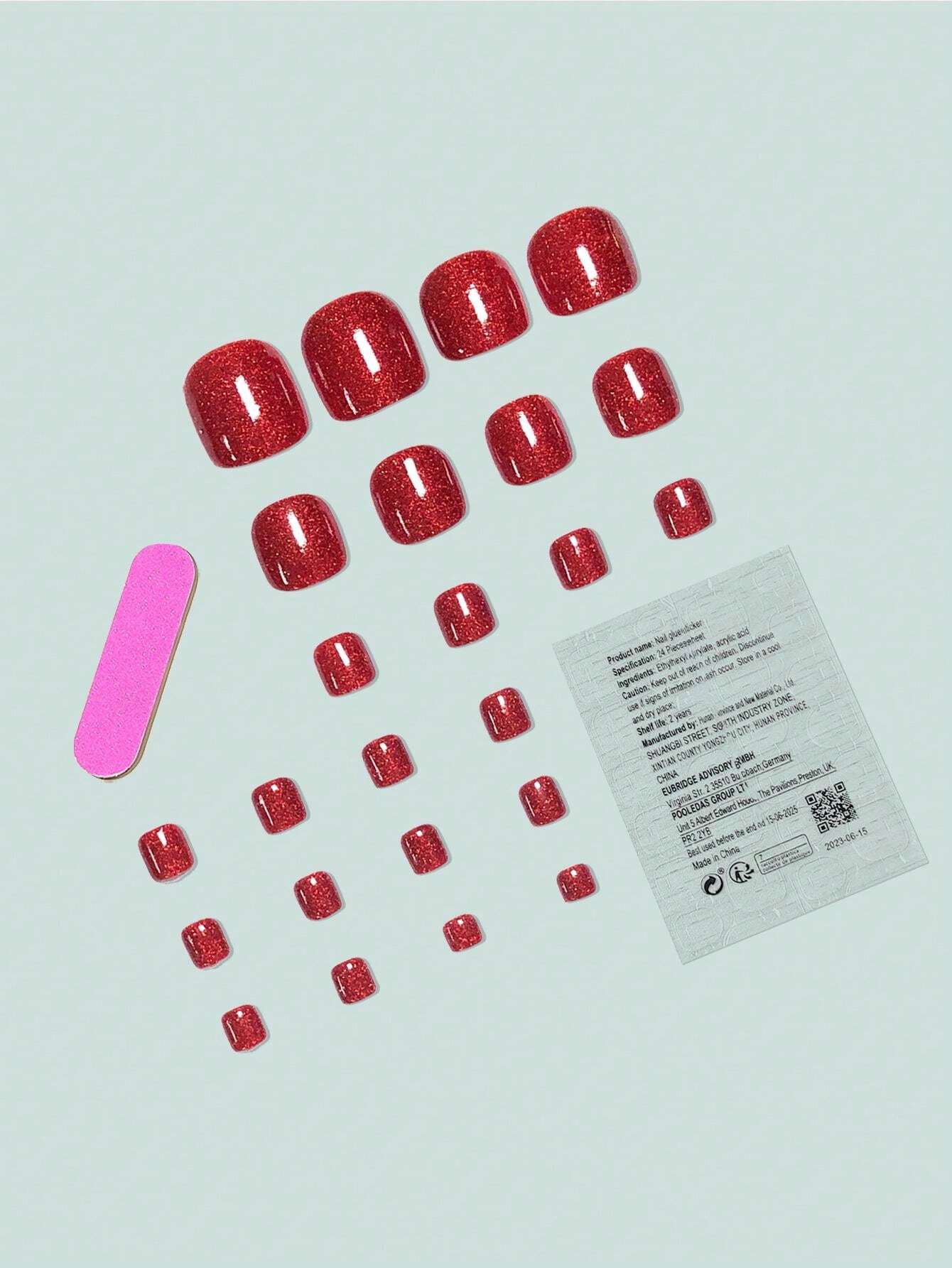 10966 1b-173 Uña envolturas adecuado para fiestas