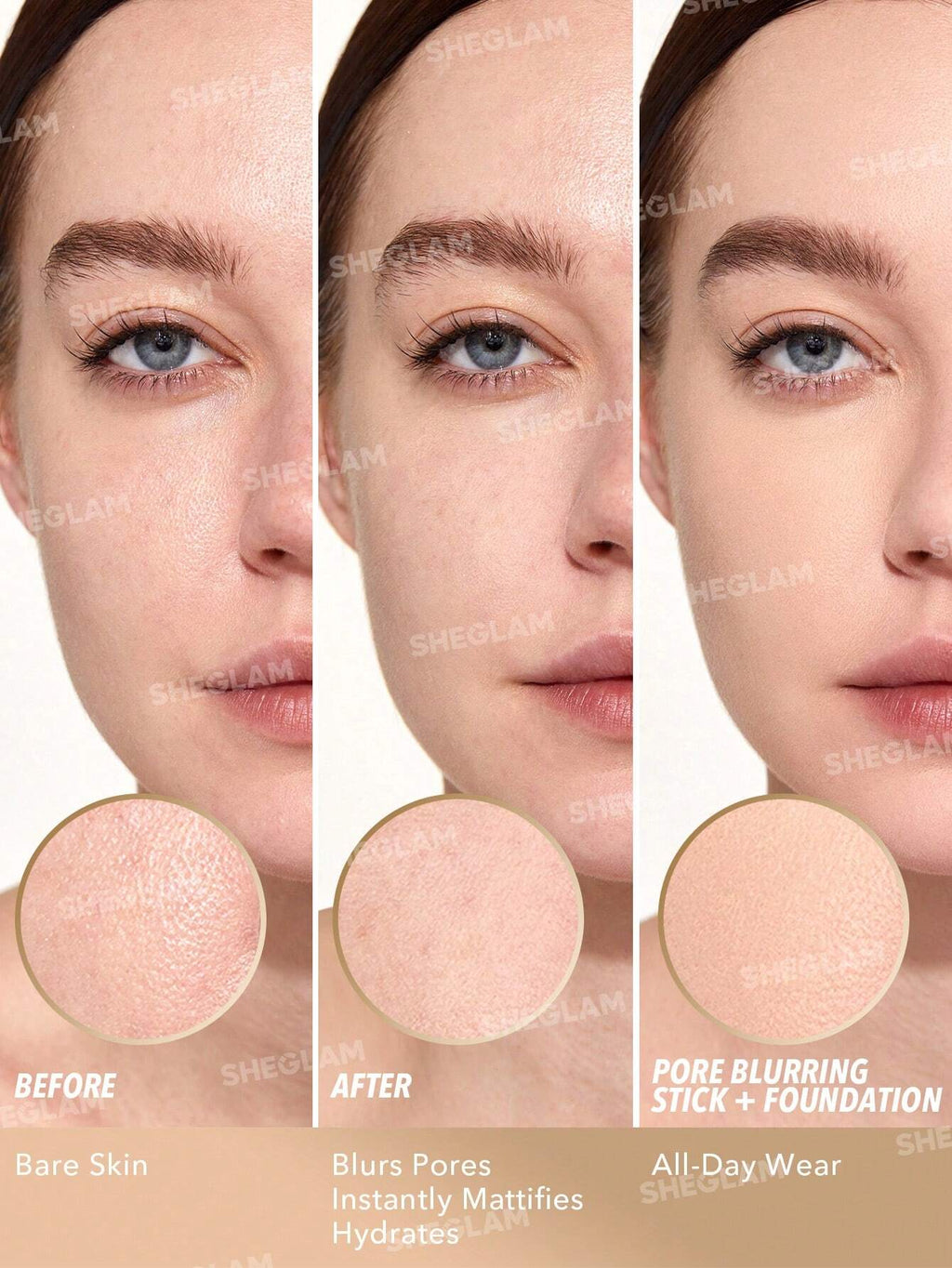 18600 1b-063 SHEGLAM Primer Poro Borrador 1 Pza