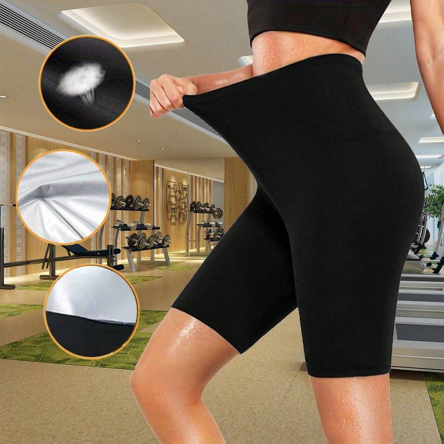 9844 1t-007 Shorts de talle alto caliente Yoga