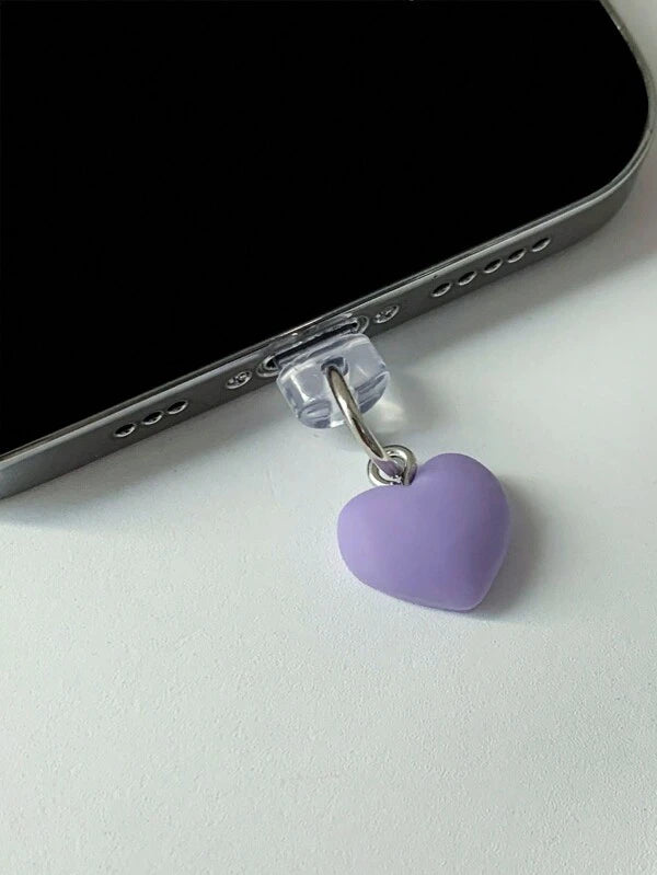 7119 b03-11 Una Pieza Tapón Con Forma De Corazón Para El Puerto De Carga