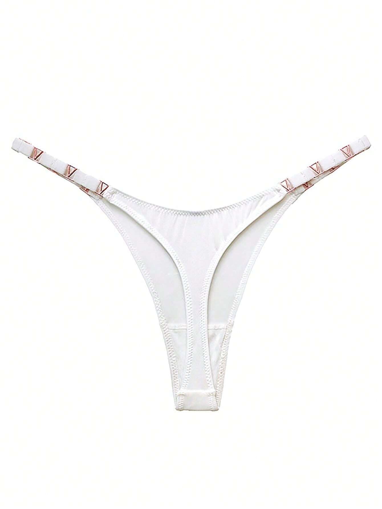 13555 2a-01-02 Tanga Blanca Con Cinturón 1 Pza