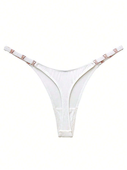 13555 2a-01-02 Tanga Blanca Con Cinturón 1 Pza