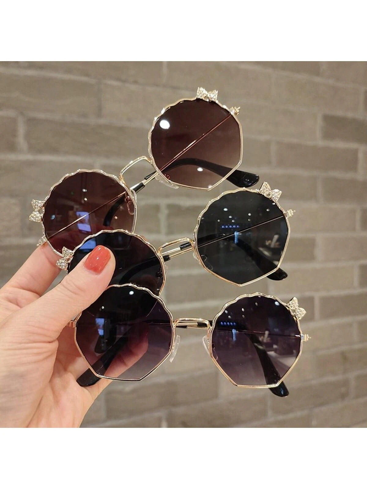 15743 1l-390 Gafas niñas con lazo 1 Pza