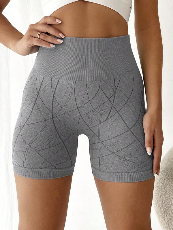 6688 a02-09 Yoga Funny Shorts deportivos de cintura ancha