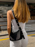 5843 a11-01 Bolso Casual De Nylon Con Decoración De Remache