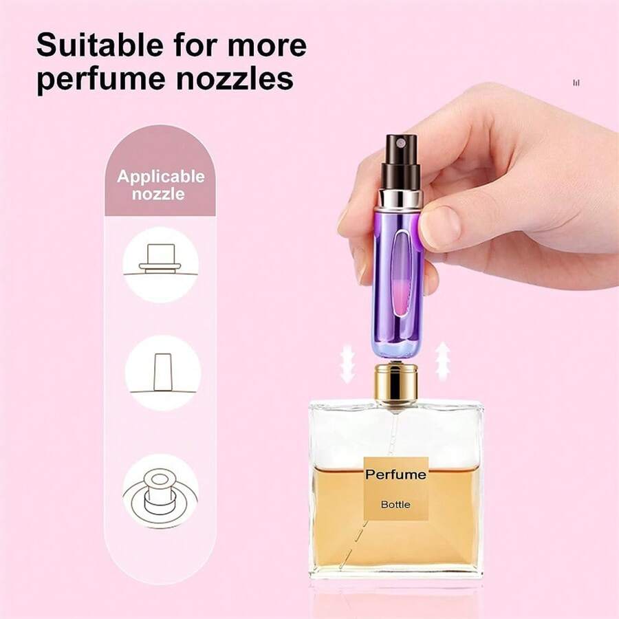 9298 a10-16 Contenedor De Atomizador Recargable De Mini Perfume Para Viajar 5ml