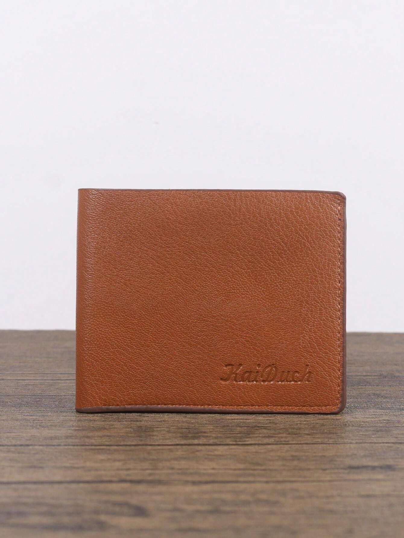 6421 1b-041 Cartera Clásica Corta De Logo De Letra Sólida